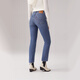Levi's李维斯暖绒女士724高腰修身美式直筒显瘦通勤中蓝色牛仔裤 中蓝色 26 (28)