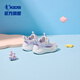 Jordan Qiaodan Baby Girl Shoes 2025 Summer Nuevo Producto Zapatos para niños Zapatos para niños Huecos Hollow Breatable No Slip Sports Sports Kapok Purple/Jordan White 27