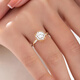 Yadige artificially cultivated diamond ring for women 18K rose gold white flower diamond ring 50 points 1 carat bouquet wedding ring D VVS1/very slightly flawed NGIC certificate/3EX+18K gold