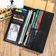 Plover grenzüberschreitende neue echte Leder-Herren-Brieftasche Langer europäischer und amerikanischer Retro-Gemüse-Gemüse gebräunter Leder Geschenk Wallet Wallet Wallet 687-1 kurz