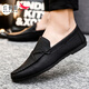 Rote Libelle-Flohneie-Schuhe koreanische Geschäftsarbeit lässige Lederschuhe atmungsaktiv und vielseitig Anti-Rutsch-Ein-Pin-Männerschuhe 2025 Spring D826 Brown 41 Small