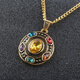 Tibers 2025 Thanos Halskette Infinite Handschuhe Avengers 3 Anhängerzubehör hübsches Regenbogen Qixi N679