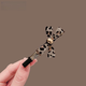 Zhuo Keke Korean high-end leopard print bow bangs clip temperament fashion 2025 new side clip hairpin duckbill clip exquisite one pack