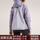 Arc'teryx Solid Color Logo Logo Langarm mit Kapuze mit leichter wasserdichtem und atmungsaktivem Laufjacke für Männer und Frauen. Geschwindigkeit der leichten lila/Geschwindigkeit/Lichtgeschwindigkeit s