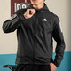 Adidas jacket men's 2025 summer new sportswear running fitness training woven hooded jacket casual top IN1483 black M