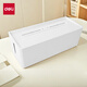 Deli Desktop Cable Management Box/Storage Box Socket/Power Strip/Plug Strip/Plug Strip/Terminal Board/Pull Line Board 8906 Elegant White