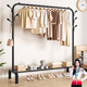 Nifeng simple coat rack floor-standing multi-functional home living room indoor clothes drying rack entry floor bedroom clothes rack basic model black 110cm wide-bilateral tree branches