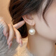 Fat Donglai's same style large pearl earrings, Liu Shishi's same style, Shijia's large pearl earrings, feminine and light luxury earrings, Shijia's large white pearls 20mm, same style as Liu Shishi's