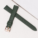 
Adapted to Armani genuine leather watch strap for women's small green watch AR11150 11149 11399 11147 1726 Green-Rose Gold Pin Cuff 14mm