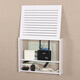 Ni Zhier customized multimedia hub box cover box without punching wireless router storage box wifi shelf wall-mounted installation [3524] Mao C01 upgraded thickened board