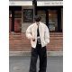 
7 high-quality pilot jackets for boys in spring and autumn new American retro high-end tooling jacket stand collar short baseball uniform CLH-Y6629 gray XL