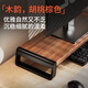 NVV monitor elevated desktop computer stand computer desk raising office laptop stand desktop base NP-26 walnut brown