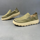 Gy Jinlilai 2025 Summer Soled Lazy Man Patadas mocasines de cuero zapatos de viaje huecos zapatos para hombres RESTIVO DESAUPABLE 9898 SURFAURADA DE CUERO BLANCO 38