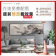 
Meiyouchun Modern and simple Fulu living room decorative painting triple combination sofa background wall hanging painting abstract orange line mural JD13657 left and right 30*40 middle 60*40 texture oil canvas aluminum alloy black frame