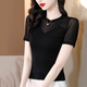 
Jiaobifu summer mesh base shirt for women high-end thin small Guangzhou Thirteen-row Shenzhen Nanyou Hangzhou Four Seasons Spring West A1389 Short Sleeve L Recommended 100 to 115 Jin [Jin equals 0.5 kg]