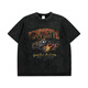 Nyckjk National Trend Retro Imprimé Old à manches courtes Shirt Small Coldolline x6630 X6630 M