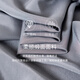 Roeyshouse Vestido azul claro de color gris claro 2025 Summer Nuevo elegante cuello balbuceante falda de dobladillo grande 12102 azul gris claro s