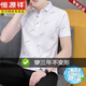 
Hengyuanxiang summer men's short-sleeved T-shirt lapel polo shirt trendy Korean ice silk half-sleeved T-shirt trendy men's top 679 white M (suitable: 100-120 Jin [Jin equals 0.5 kg])
