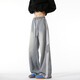 
Black box white American three-bar straight jeans men's spring and summer new loose trendy brand washing wide-leg pants casual trousers WKXS-K1047 black 3XL