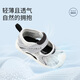 Dr. Jiang's summer boy's breathable step front shoes, baby toddler comfortable cartoon children's shoes, children's sandals, rice/silver, 21 feet length about 12.3-12.9