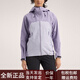 Arc'teryx Solid Color Logo Logo Langarm mit Kapuze mit leichter wasserdichtem und atmungsaktivem Laufjacke für Männer und Frauen. Geschwindigkeit der leichten lila/Geschwindigkeit/Lichtgeschwindigkeit s