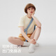Bananain (Bananain) 305H pure cotton pajamas for men and women 100% cotton couples home clothes short-sleeved summer suit Chinese Valentine's Day gift [Plain trousers-men] Tea gray XL