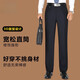 Montagut Summer New Business Casual Hohose Herren mittleren Alters und älteren losen, gerade hohen Taillenhosen Marine Blau 9901 [Sommer] Dünn 36 [Warteumfang 2 Fuß 9]