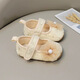 Mengyilan (Mengyilan) [Tienda] Zapatos de bebé de primavera y verano La suela suave de 0-1 años no se cae de tela de tela 6-12 meses zapatos de princesa de niña Protección de tendón de ternera suave de color amarillo claro de resistente de tendón suave 11 de longitud interna 12.0 cm aproximadamente 6-10 meses