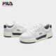 斐乐（FILA）【黄景瑜同款】男鞋小狐狸板鞋2025夏季新款方块鞋休闲鞋 雪白/雨雾灰-WN 42