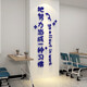 Yonghuan Klassenzimmer Layout-Dekoration Klasse Kulturaufkleber Schulaufkleber Schulunterricht Ausbildungsinstitution Inspirierender Slogan Hintergrund 12247-Work-White Extra Large