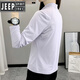 JEEP SPIRIT2025户外运动速干t恤春夏薄款弹力运动透气女士立领长袖快干上衣 浅紫色a2603 3XL