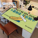 
Chouying Computer Tablecloth Sense Creative Leather Oversized Worker Text Table Mat Girls Inspirational Computer Keyboard Mat ZDA Leather-Worker Text B3519 100*40cm