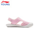 
Li Ning Children's Shoes Children's Sandals Girls' Lightweight Breathable Bottle Boot Anti-Kicking Outdoor Sports Shoes 35YKUV016-2