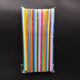 Baichao colorful creative handmade flower production diy straws children's kindergarten disposable juice drink plastic straight tube color 0.6*26cm straight tube 100 pieces