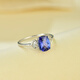Lieremuhuang Jewelry Store No. 3 18k natural tanzanite ring Tanzania 1.62ct simple and exquisite d689 k gold tanzanite ring 1.62ct