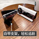 Whale Cat is suitable for Huawei matex6 mobile phone case genuine leather new smart flip leather case matex5 collector's version bracket matex5 lens all-inclusive anti-fall x6 high-end sense men and women business black] smart flip-free cover-high-end imported cowhide-with bracket Mate X6 collector's version