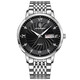 Les mêmes montres masculines à la mode pour les étudiants pour les étudiants pour hommes, le calendrier imperméable des étudiants entièrement automatique Machinerie 826 Black Shell Black Steel Celt Collection et Achetez des cadeaux