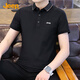 吉普（JEEP）Polo商务休闲衫男士短袖T恤夏季宽松衣服男装6636  灰绿  4XL 