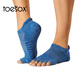 Toesox Yoga Socks Professional Fitness Pilates Socks Dance Non-Slip Breathable Sports Toe Socks Clearance Off Size Black X Strap S (34~38 Sizes)