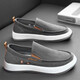 Zapatos de lona zapatos para hombres primavera y verano transpirable zapatos perezosos de un pie suave sole casual viejos zapatos de tela beijing a mediados de 2 gris-xj 40