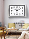 Combasi Living room wall clock mute bedroom office hanging table simple calendar clock household quartz clock perpetual calendar wood grain color (6215) others