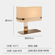 
Modern light luxury desk lamp Nordic simple designer bedroom bedside lamp glass creative living room decoration lamp light gray M1098 light gray style button switch