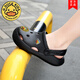 G.Duckkids Little Yellow Duck Jungen und Mädchen Loch Schuhe 2025 Sommer neuer Stil Jungen modische einfache Bag-Toe Slipper Styling Feel Beige 25 26