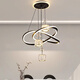 Junnian restaurant chandelier modern and simple 2025 most popular new three-head crystal home living room dining room table lamp 2099JN black/crystal chandelier/three-speed light color 120W three-color dimmer switch