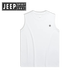 Jeep Spirit Jeep Sans manche Viette Men Summer Tendance Marque Pure Coton Fitness Sports Vêtements Couple Couple à manches courtes T-shirt Men White Pure Coton Vest-1365 L [suggéré 125-145jin [Jin est égal à 0,5 kg]]]