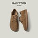 Haoton (Hautton) Retro Wear-Resistante Arbeitsschuhe für Männer 2025 Sommerlederschuhe für Männer Outdoor Fleece-Schuhe für Männer Kamel 38 Geeignet für Sportschuhe Größe 39