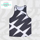 Makondo Running Suit Sport sporttrockne Weste Set Set Leichtathletik-Marathon Ärmel und Top-Top-Top-Drei-Punkte-Hosen-Training Black 9848+ Drei-Punkte-Hose MKD 3XL