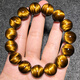 Cloud treasures, one thing, picture 7A natural yellow tiger eye men and women tiger year bracelet lightning wave pattern eagle eye tiger eye stone wood turning stone 12799 12mm yellow tiger eye