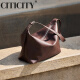 
CITICITY light luxury brand bag women's bag high-end one-shoulder tote bag 2025 new fashion underarm bag 520 gift vegetable tanned brown color high 21CM