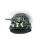 Internet celebrity mini small tank remote control car electric children's toy car off-road simulation mini military model car Mini tank army green + battery screwdriver Rotating turret + cool light + 2.4G remote control